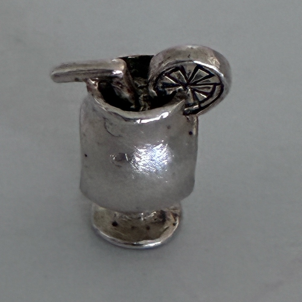 Tropical Cocktail Bracelet Charm Slide Bead